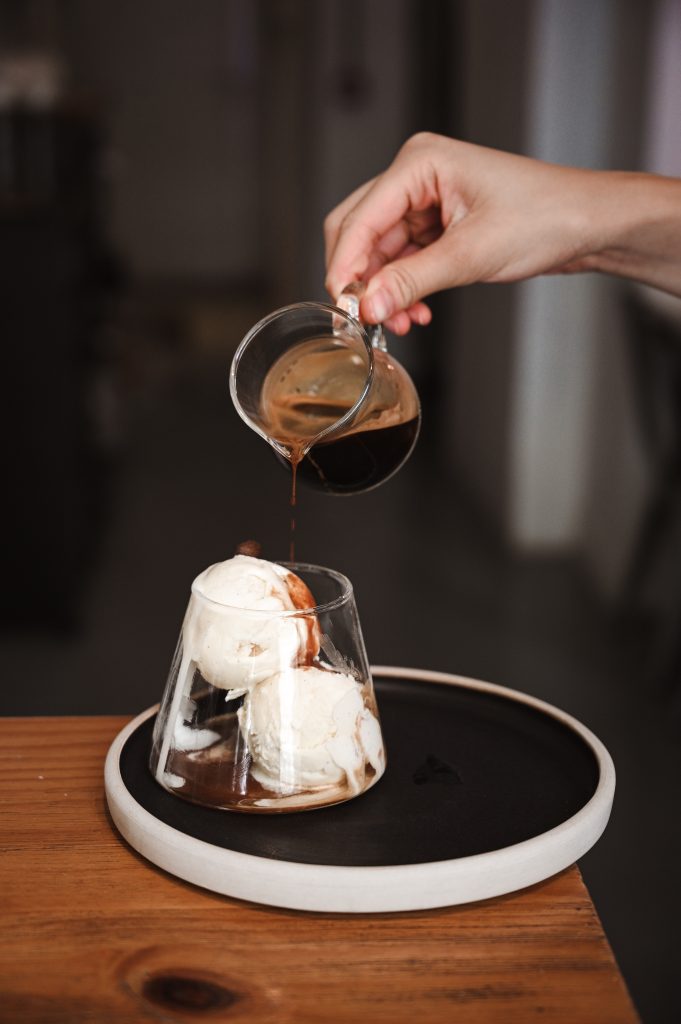Affogato coffee